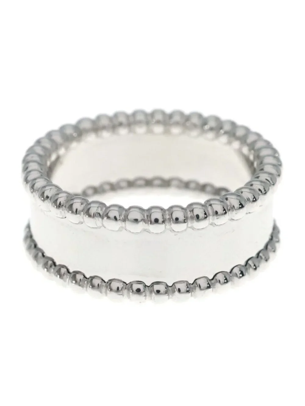 Van Cleef & Arpels Perlee Signature Ring 18k White Gold